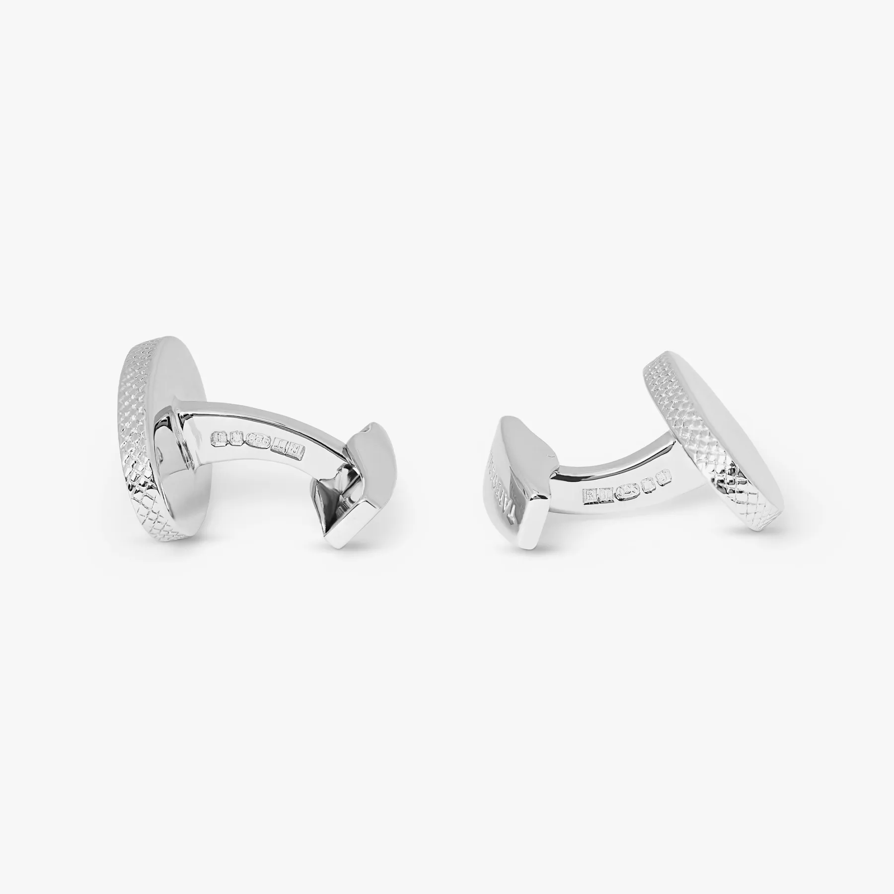 Rhodium plated sterling silver cufflinks sold by Tateossian product image thumbnail 2