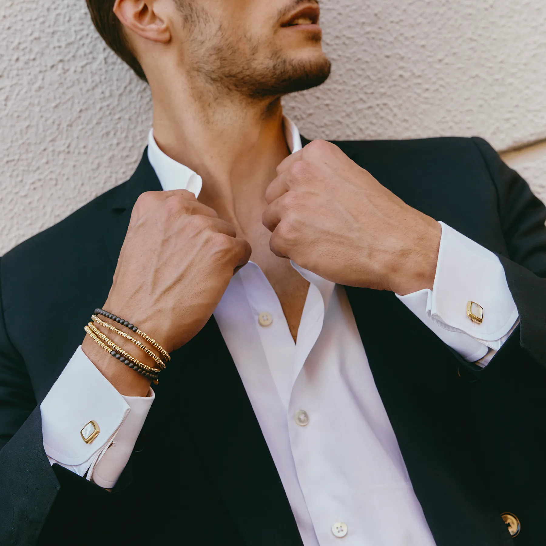 Santorini Bracelet In Yellow Gold & Grey Titanium sold by Tateossian product image thumbnail 3