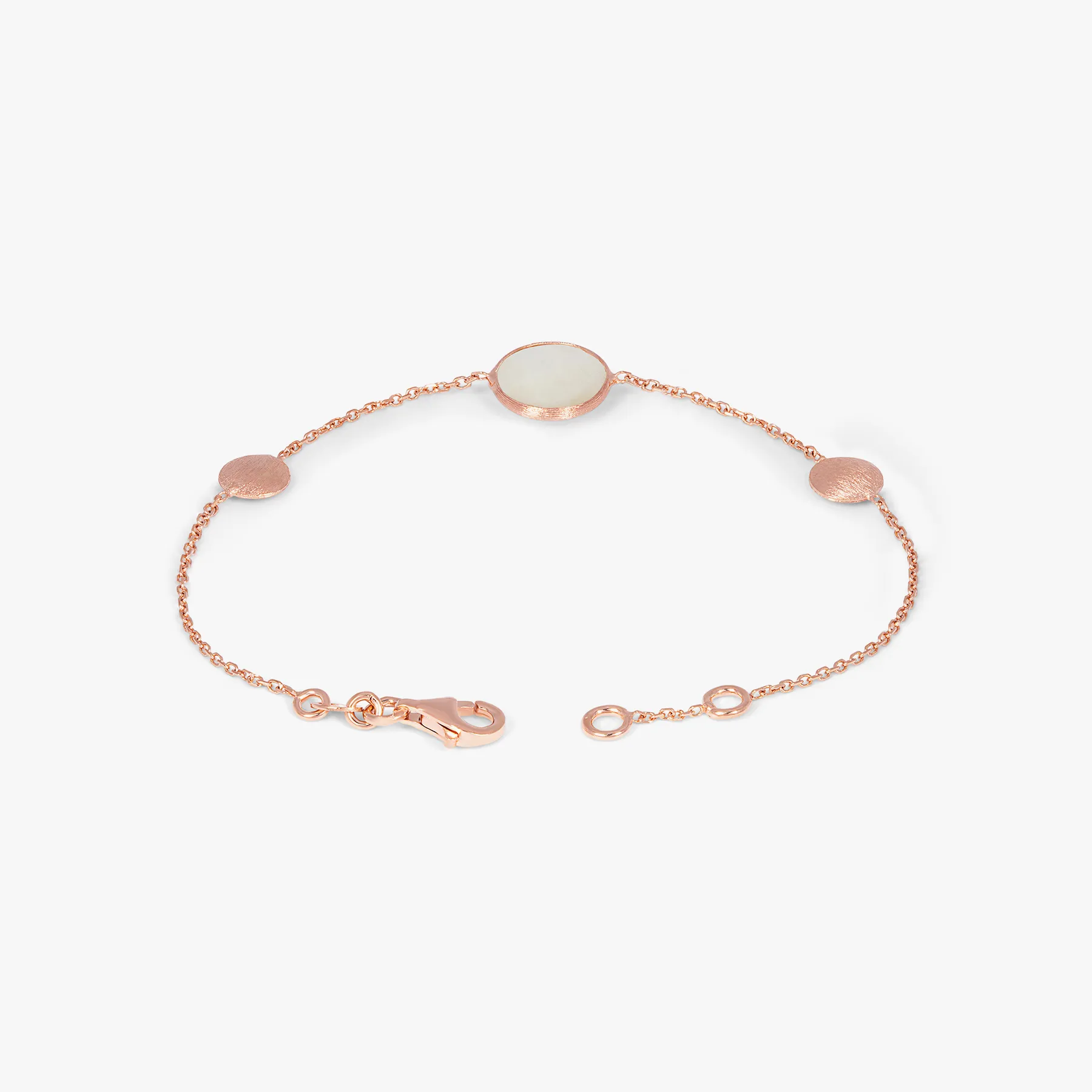 Kensington Bracelet in 14K Satin Rose Gold with White MOP sold by Tateossian product image thumbnail 3