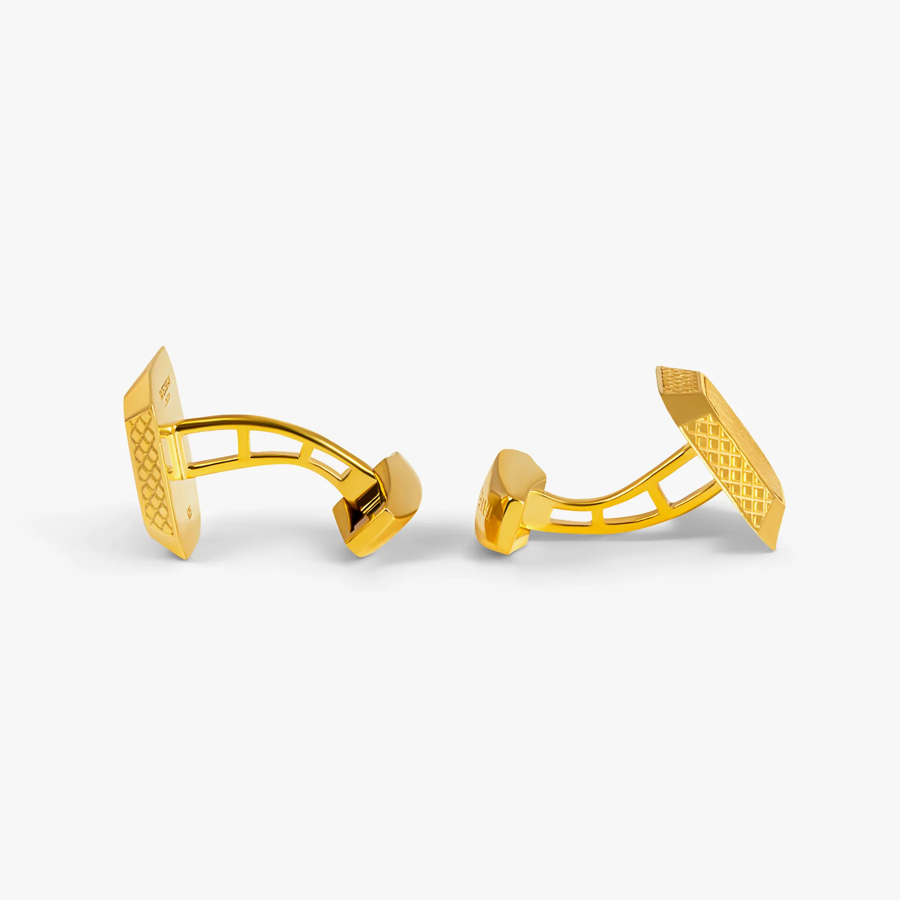 Signature Octo Cufflinks In Yellow Gold Plated sold by Tateossian product image thumbnail 3