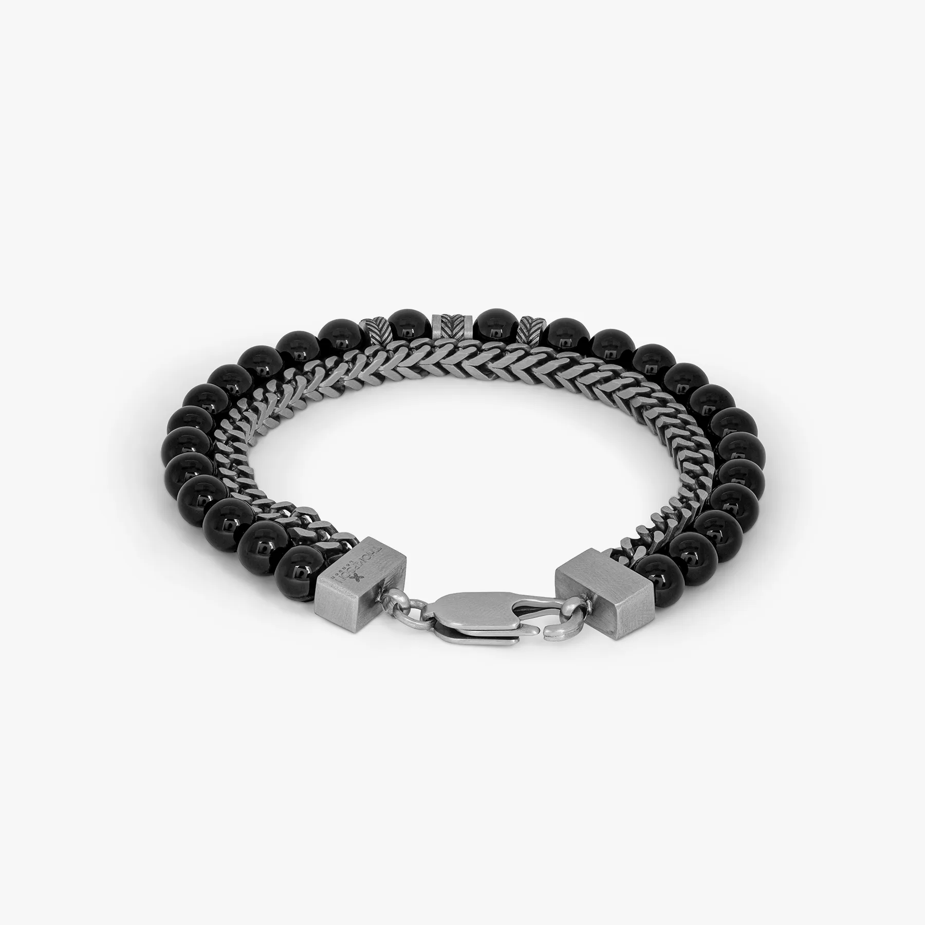 Thompson Semi- precious Bracelet in Black sold by Tateossian product image thumbnail 2
