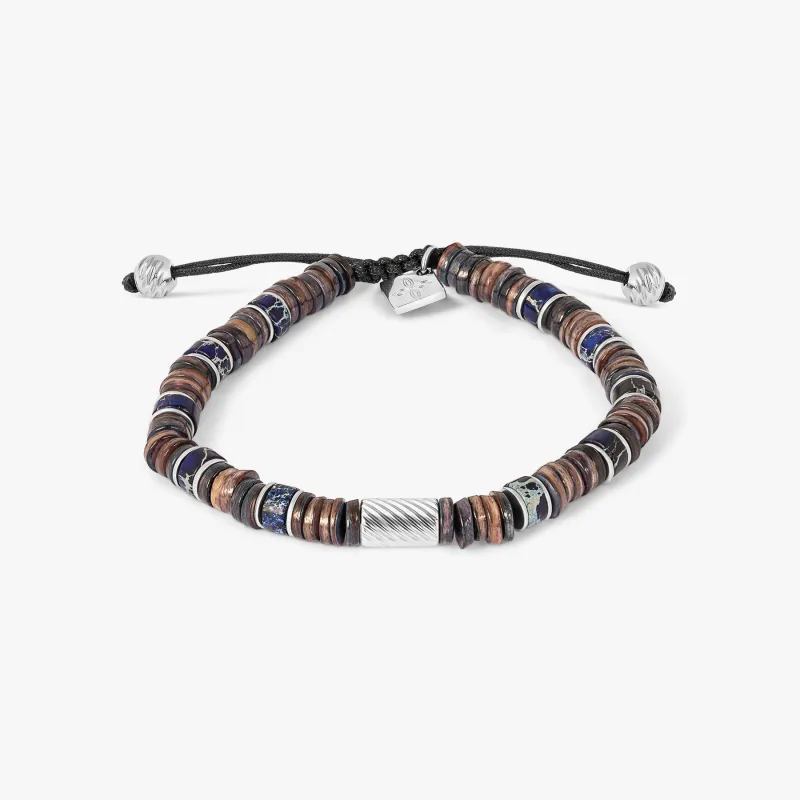 THOMPSON Jasper Blend Beaded Bracelet sold by Tateossian