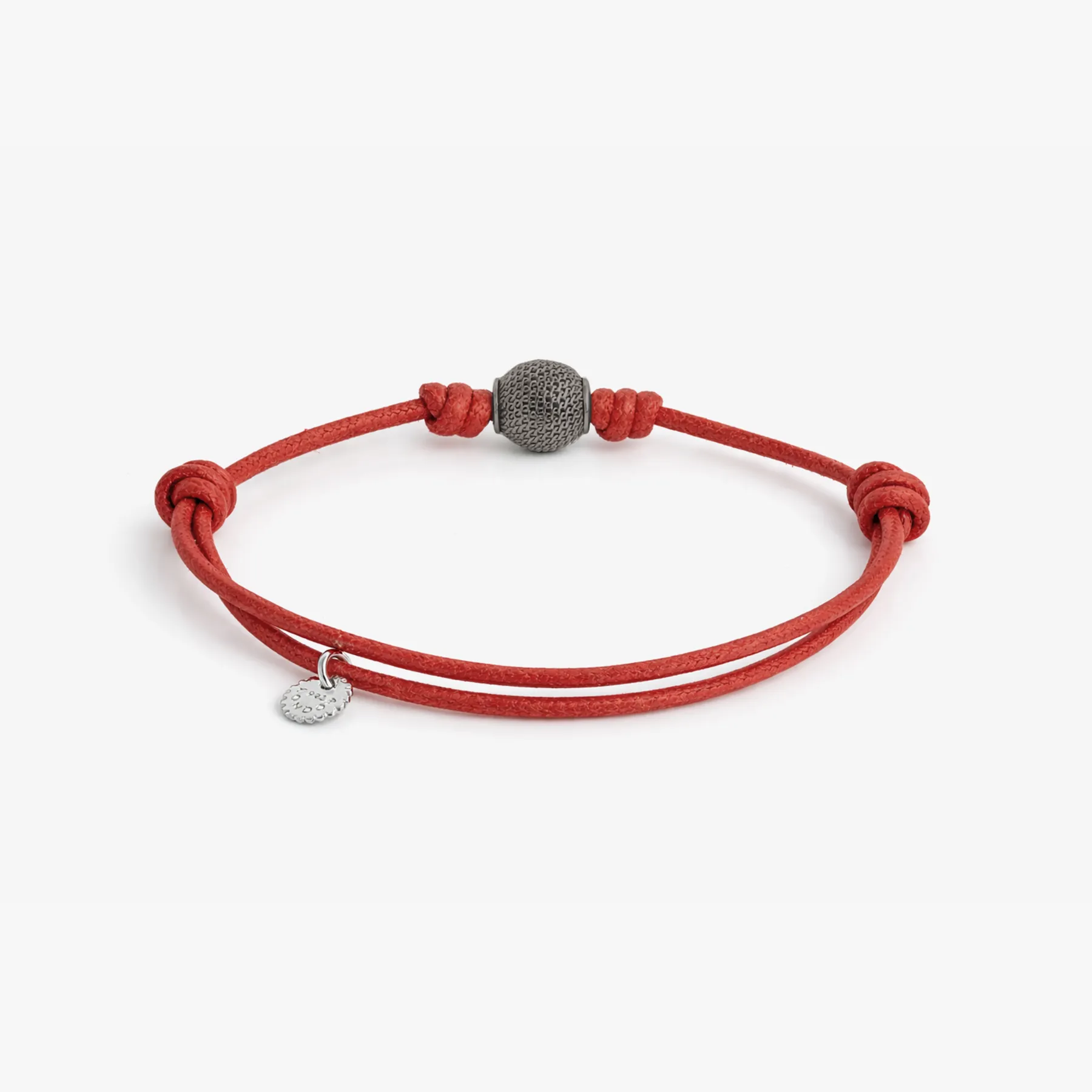 Valentine's Mesh Bead Cord Bracelet in Red sold by Tateossian product image thumbnail 2