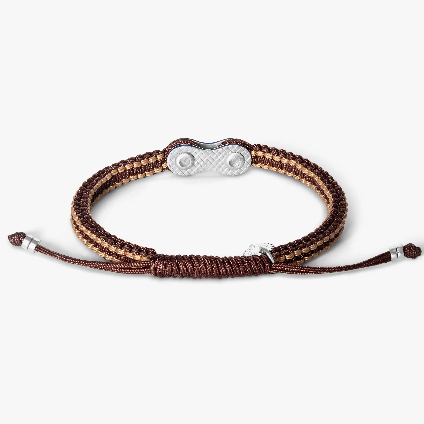 Bici Chain Macrame Bracelet in Brown sold by Tateossian product image thumbnail 2