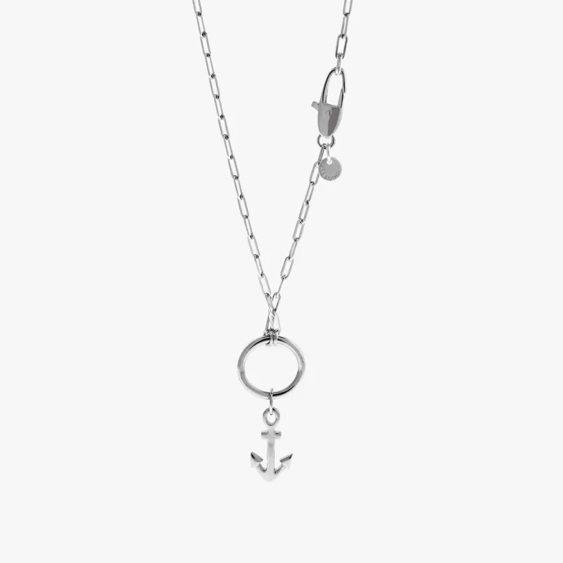 Marine Anchor Necklace in Sterling Silver sold by Tateossian