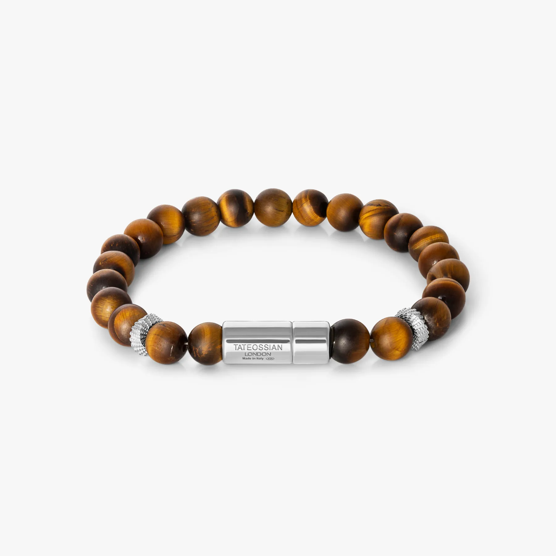 Pop Mobius Beaded Bracelet in Tiger Eye sold by Tateossian
