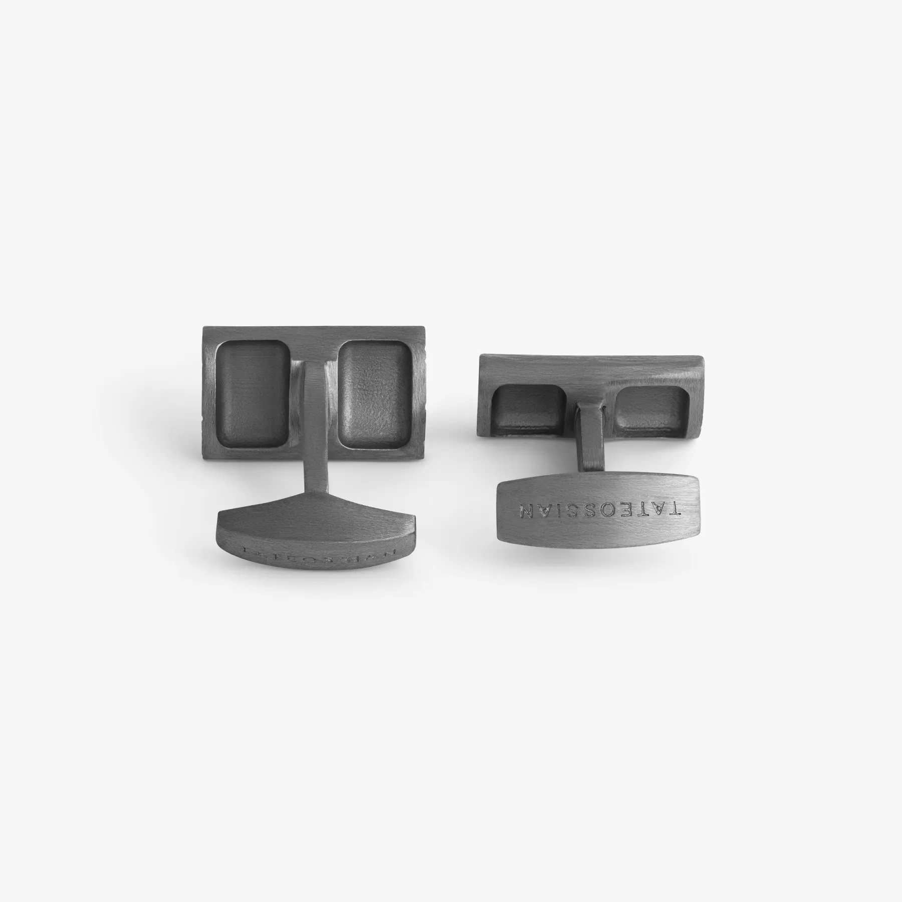 Graffiato cufflinks in Black Rhodium Plated Sterling Silver sold by Tateossian product image thumbnail 2