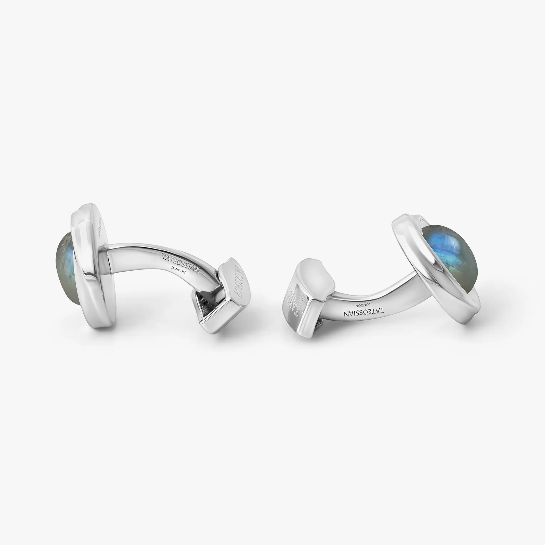 Mobius Semi Precious Cufflinks In Sterling Silver With Labradorite (Limited Edition) sold by Tateossian product image thumbnail 3