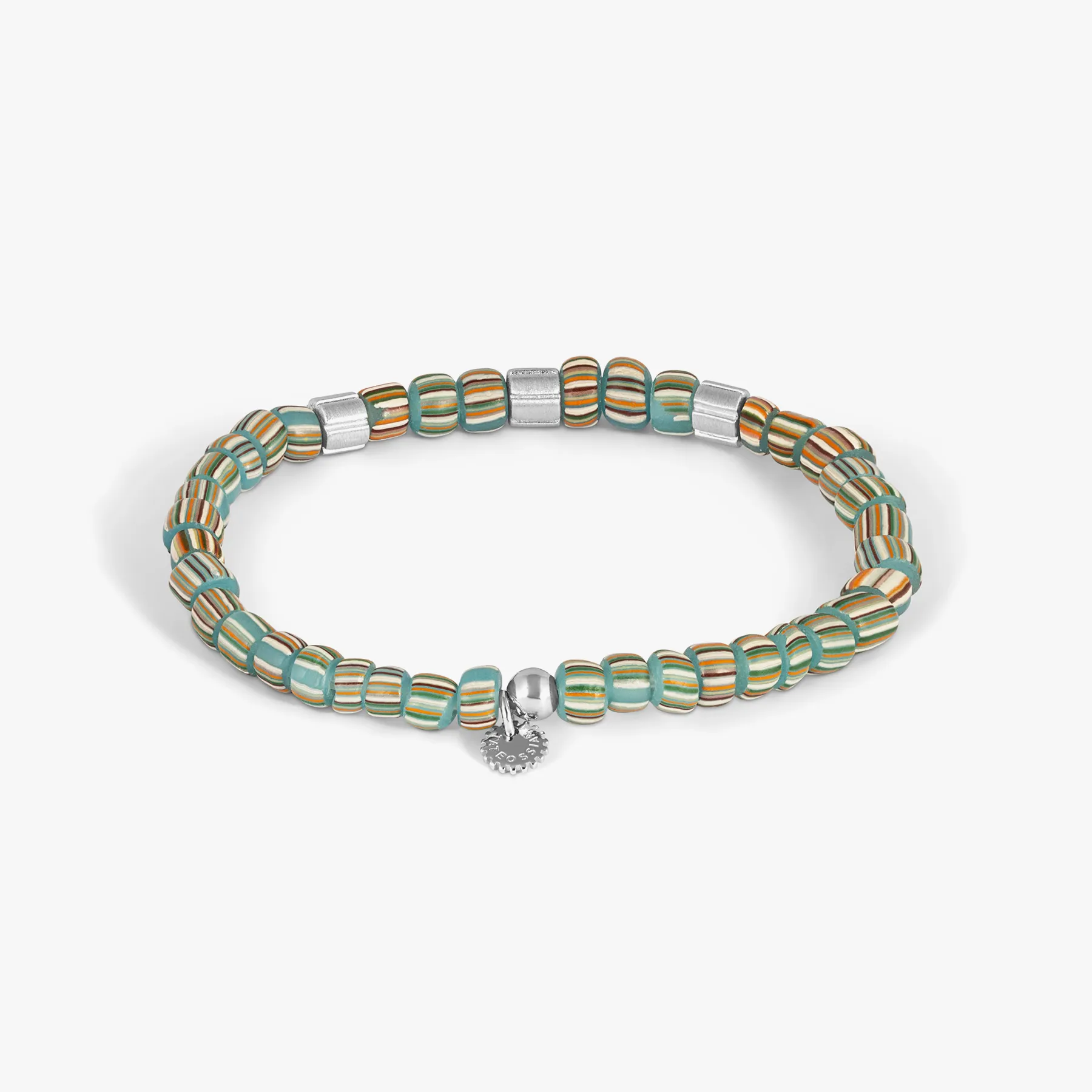 Mini Rigato Java Beaded Bracelet in Light Blue sold by Tateossian product image thumbnail 2
