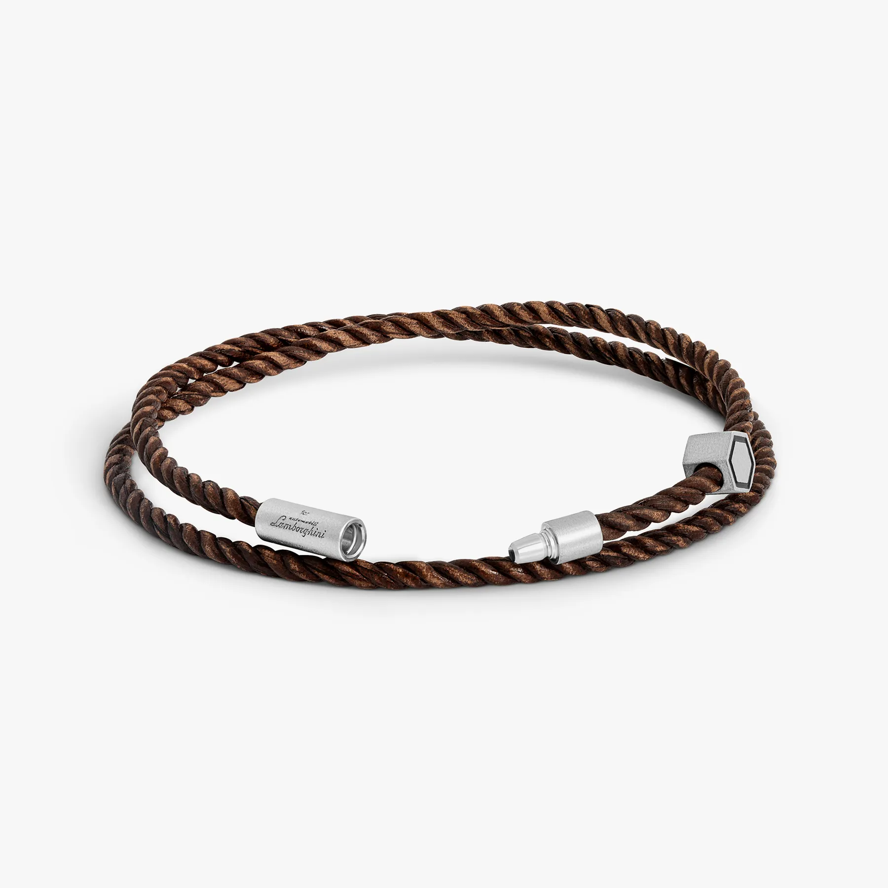 Automobili Lamborghini Hex Mini Pop Pelle In Brown sold by Tateossian product image thumbnail 3