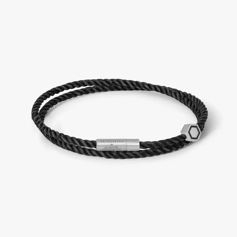 Automobili Lamborghini Hex Mini Pop Pelle In Black made by Tateossian