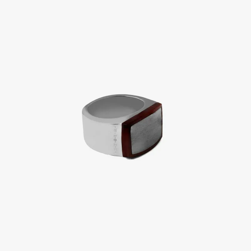 Trojan Red Tiger Eye Ring made by Tateossian