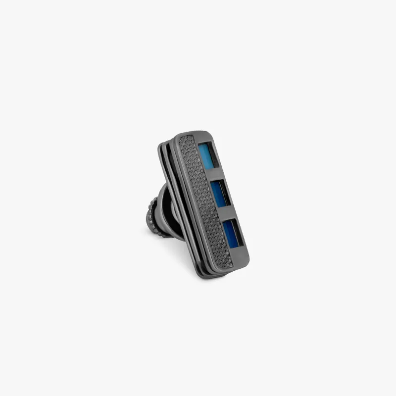 Pantone Book Pin In Gunmetal Plated With Multicolour Enamel sold by Tateossian