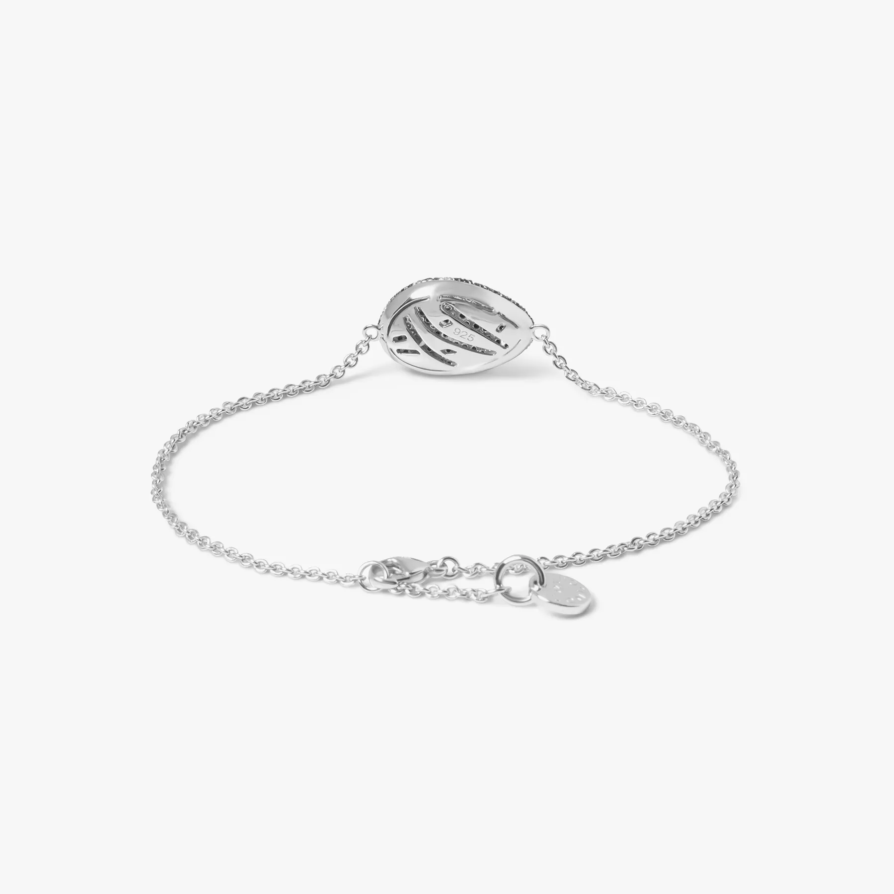 Pebble Bracelet In Sterling Silver With White and Black Diamonds sold by Tateossian product image thumbnail 2