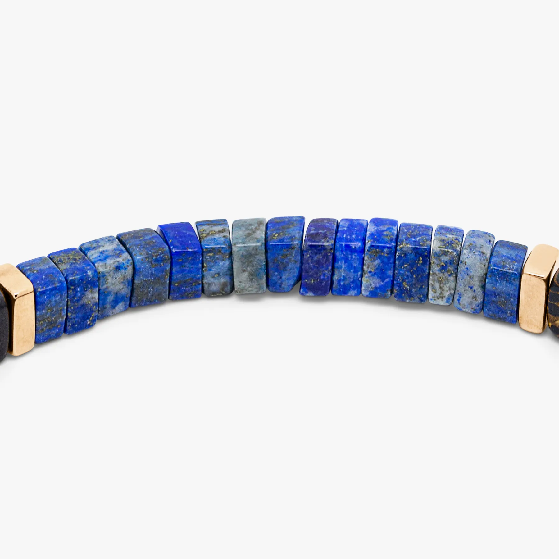 Legno bracelet in lapis, palm and ebony wood with rose gold plated sterling silver sold by Tateossian product image thumbnail 4