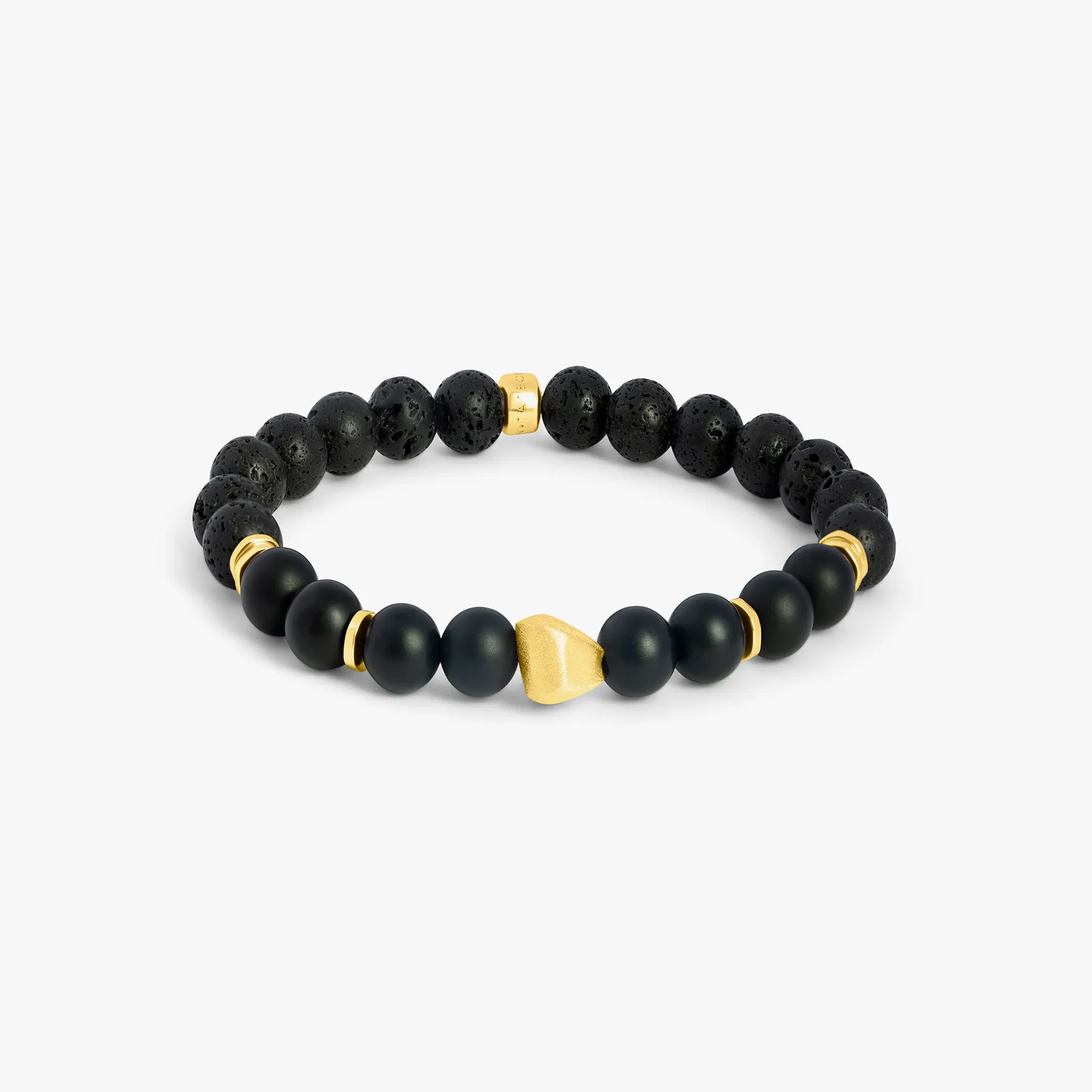 Nugget Bracelet in 18K Yellow Gold Pladed Silver sold by Tateossian