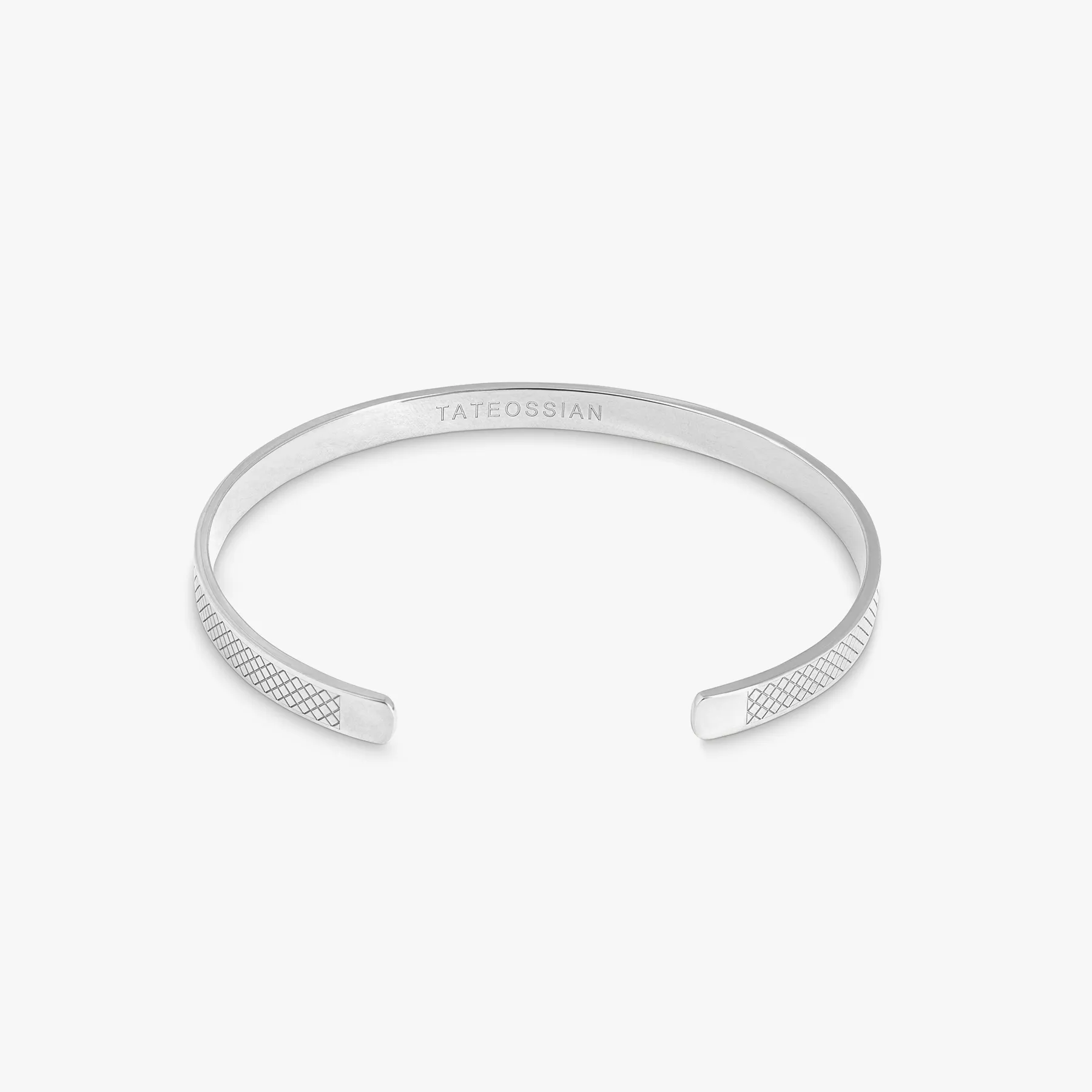 Classic Bangle In Rhodium Plated Silver- Engravable sold by Tateossian product image thumbnail 4