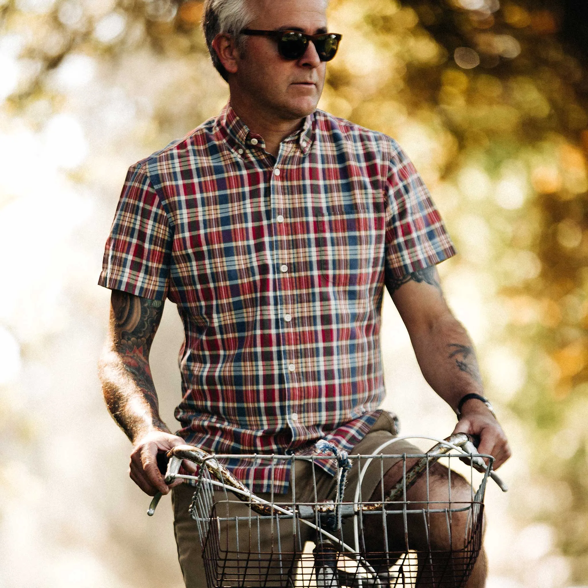 The Short Sleeve Jack in Red Madras sold by Taylor Stitch product image thumbnail 2