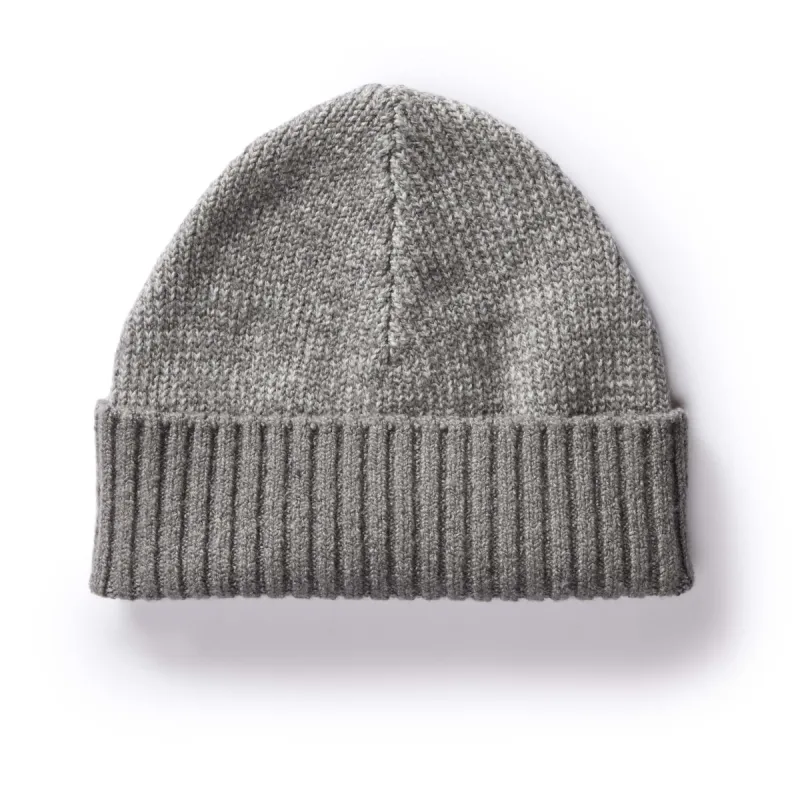 The Headland Beanie in Warm Grey sold by Taylor Stitch