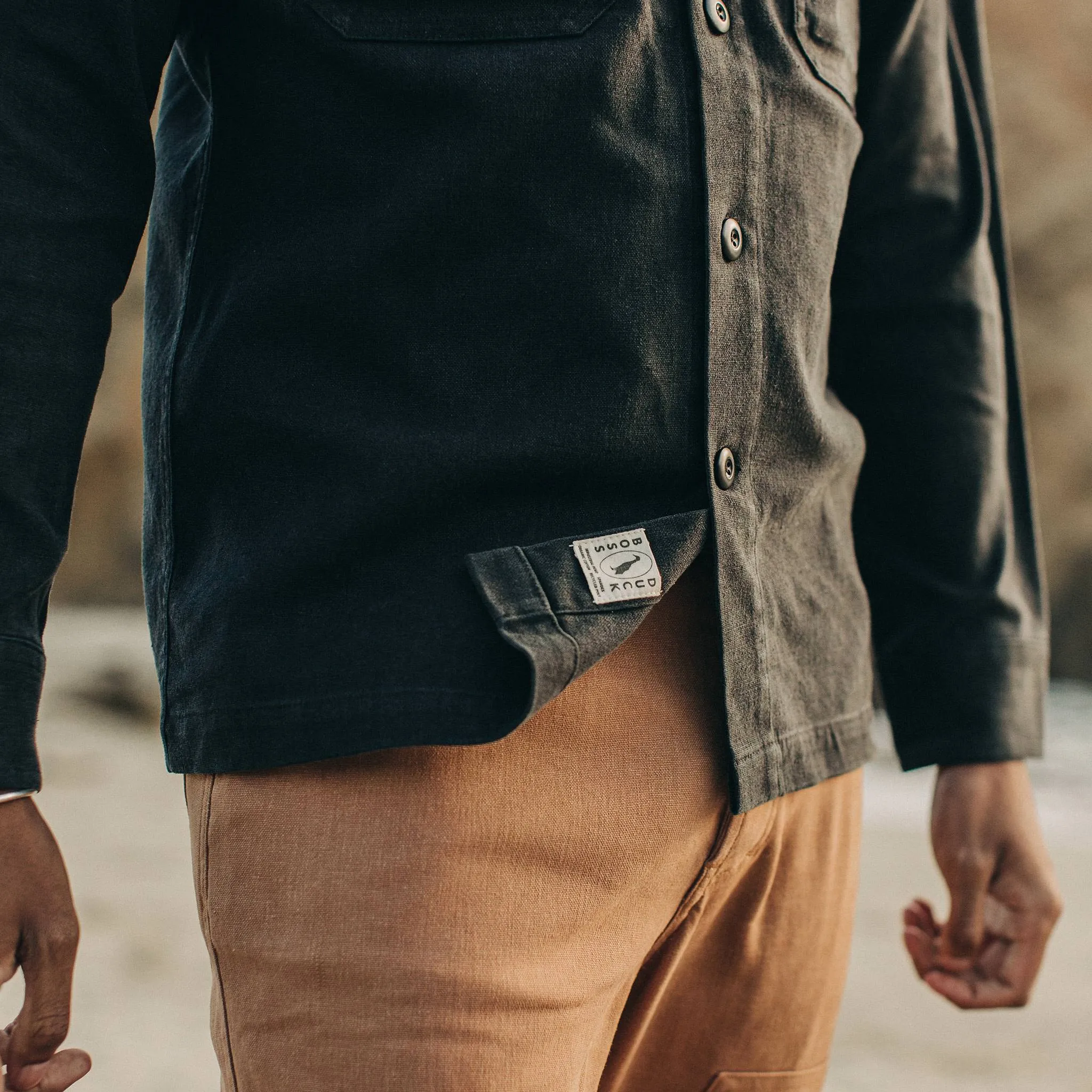 The Shop Shirt in Coal Boss Duck sold by Taylor Stitch product image thumbnail 5