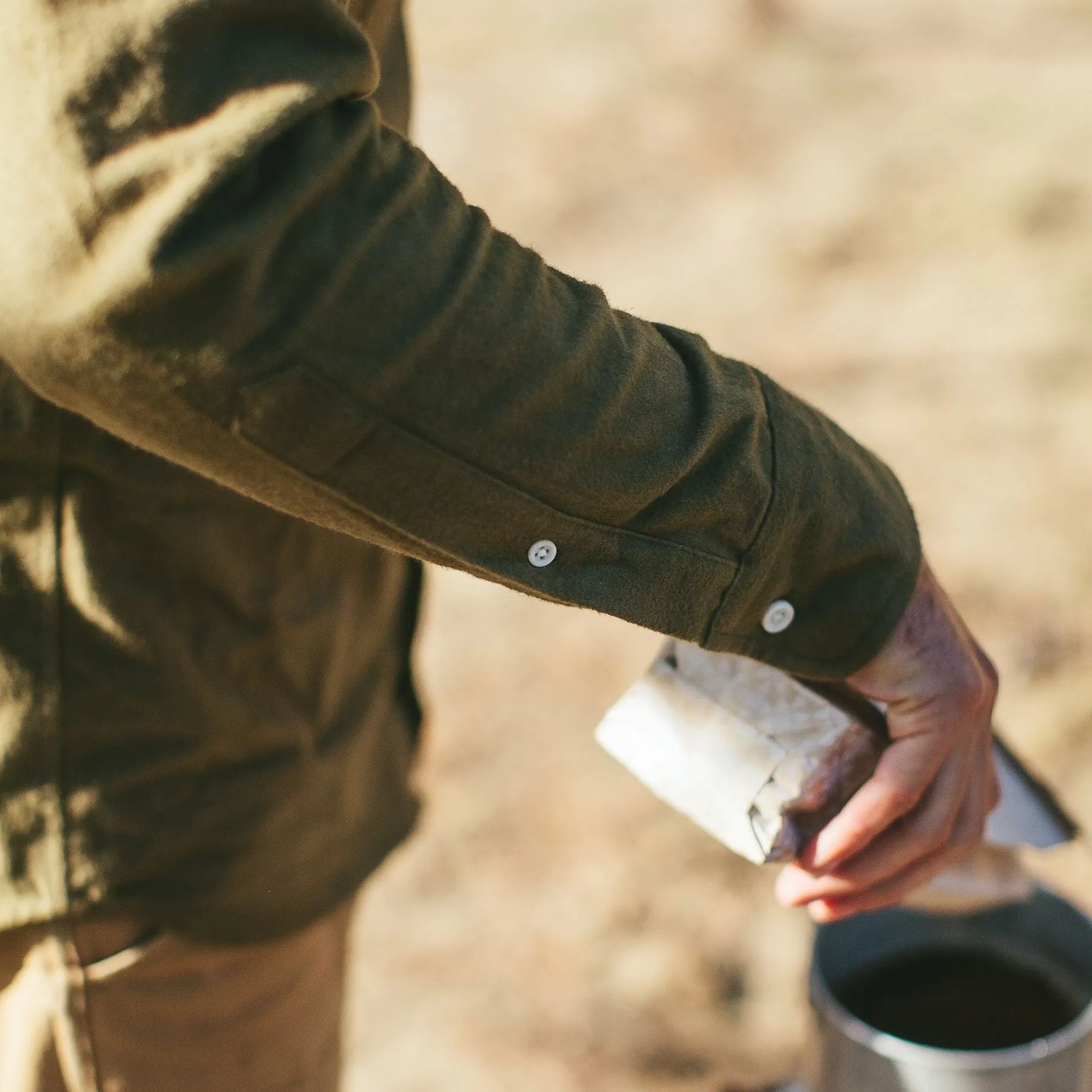 The Yosemite Shirt in Olive Drab sold by Taylor Stitch product image thumbnail 4