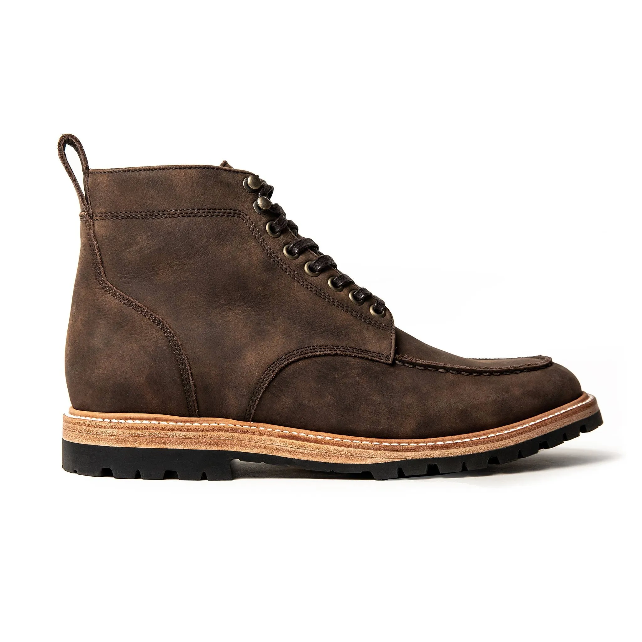 The Scout Boot in Espresso Grizzly sold by Taylor Stitch