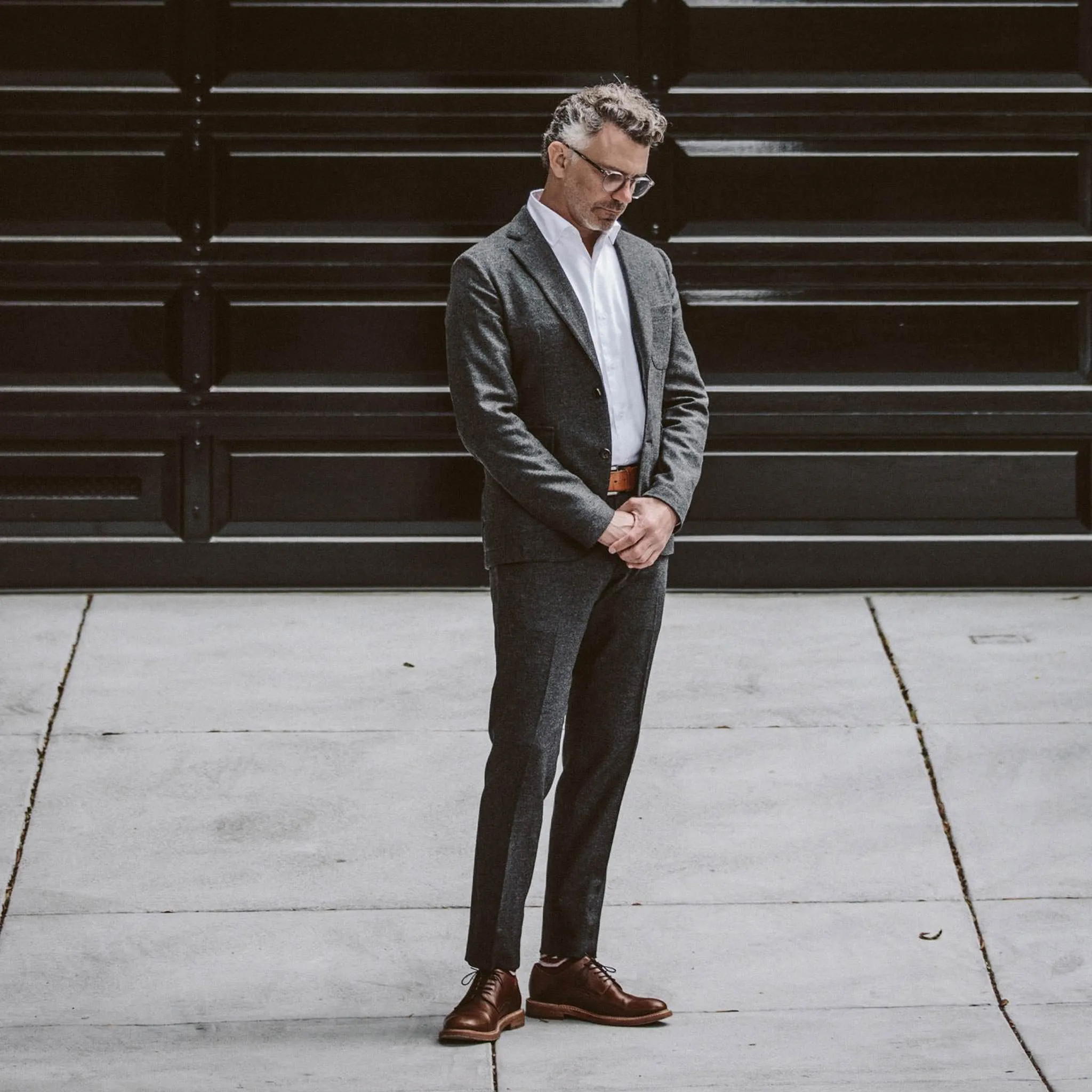 The Telegraph Trouser in Charcoal Herringbone sold by Taylor Stitch product image thumbnail 2