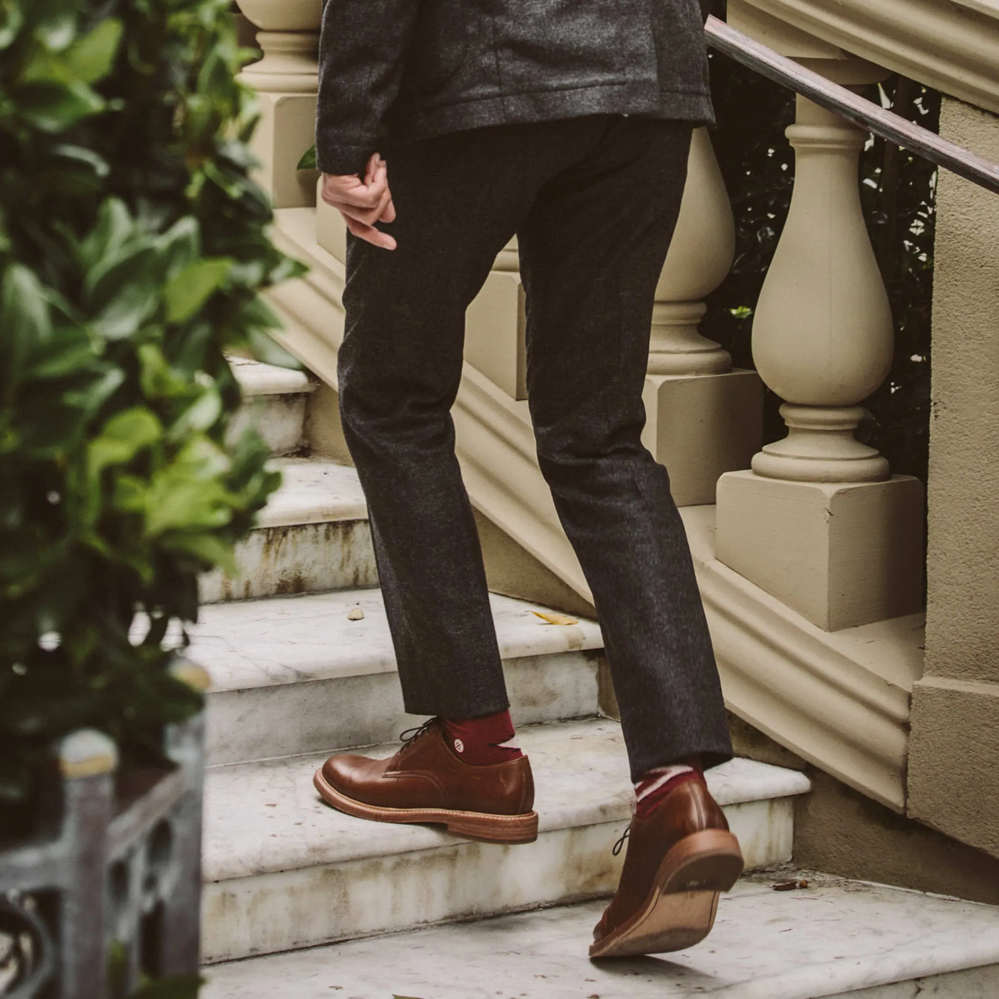 The Telegraph Trouser in Charcoal Herringbone sold by Taylor Stitch product image thumbnail 5