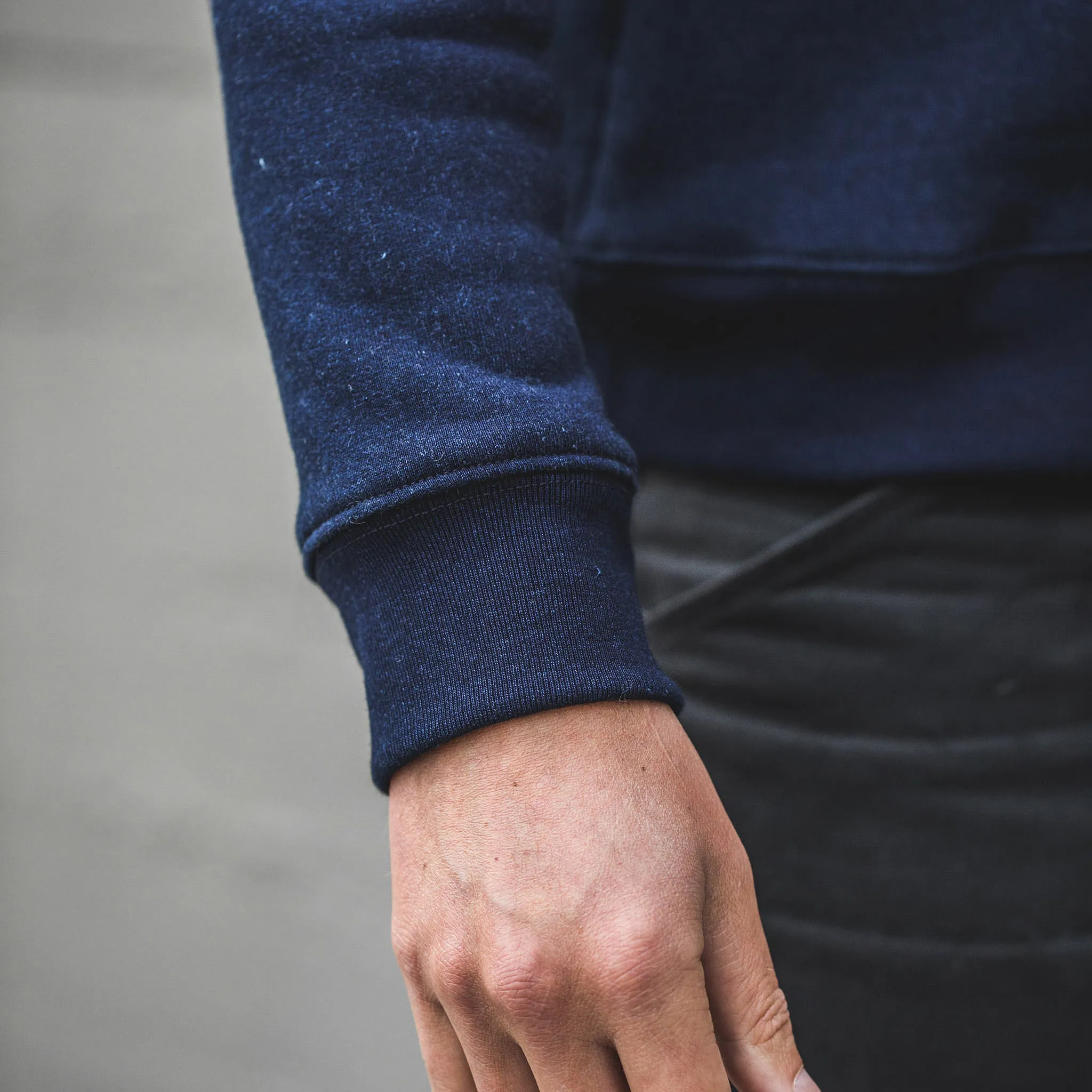 The Crew in Indigo Fleece sold by Taylor Stitch product image thumbnail 4