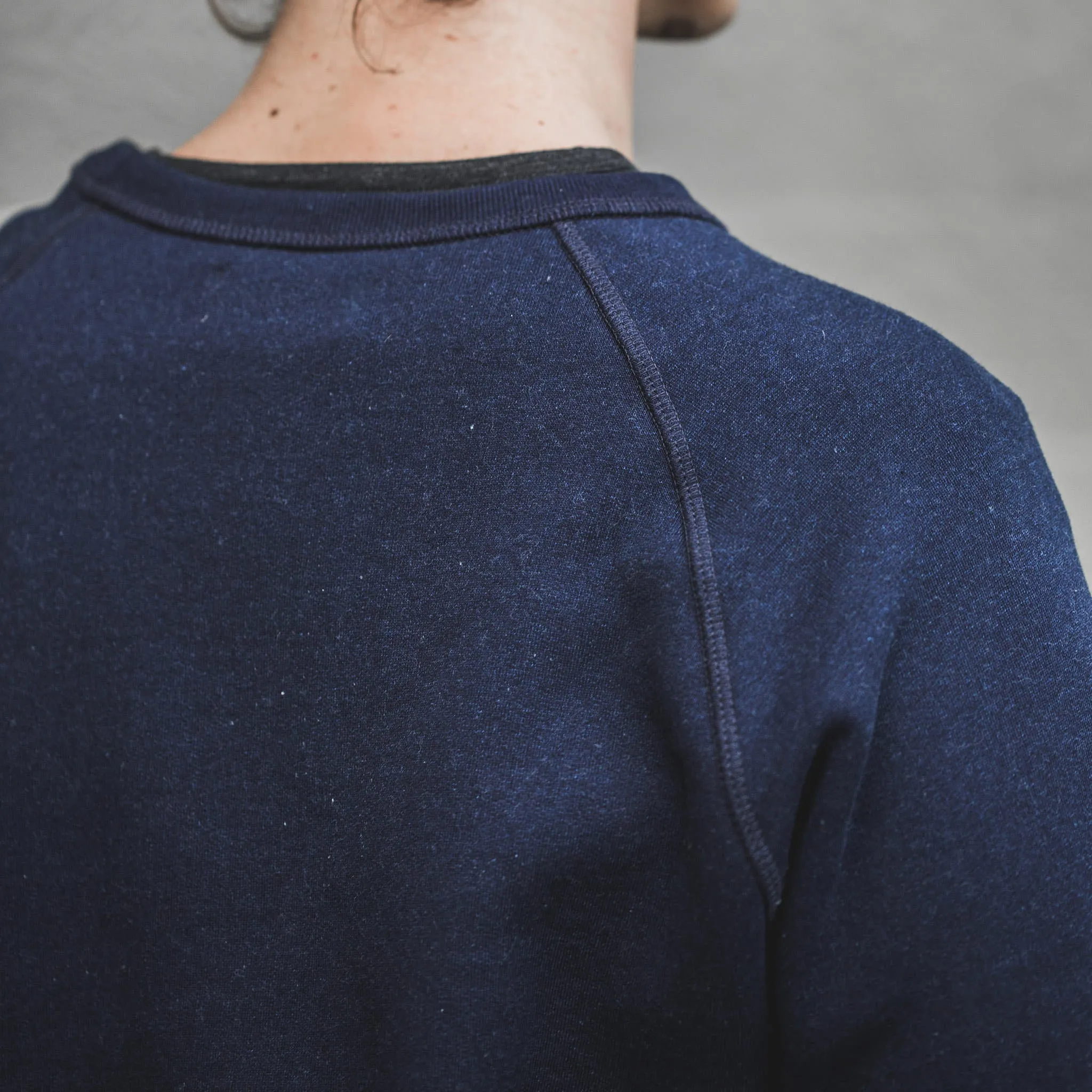 The Crew in Indigo Fleece sold by Taylor Stitch product image thumbnail 2