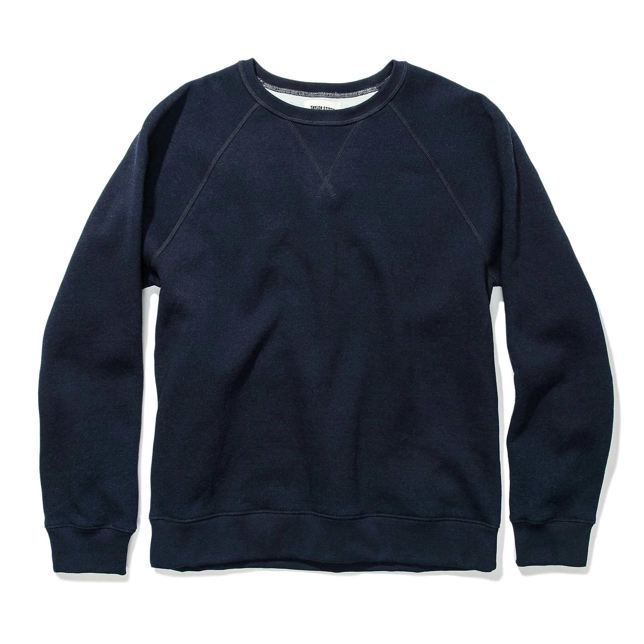 The Crew in Indigo Fleece sold by Taylor Stitch
