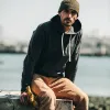 The Fillmore Hoodie in Coal Terry sold by Taylor Stitch