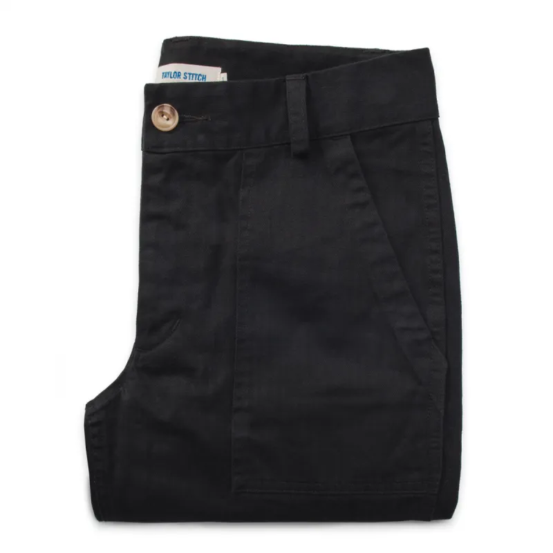 The Cavallo Pant in Black sold by Taylor Stitch