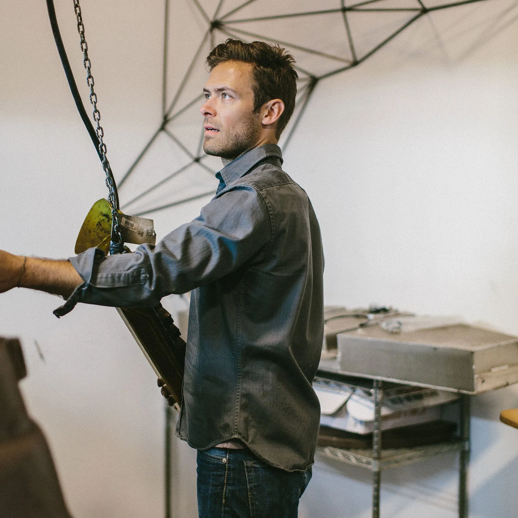The Mechanic in Washed Charcoal Herringbone sold by Taylor Stitch product image thumbnail 5