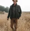 The Rover Jacket in Charcoal Birdseye Waxed Wool sold by Taylor Stitch