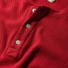 The Heavy Bag Waffle Henley in Cardinal sold by Taylor Stitch