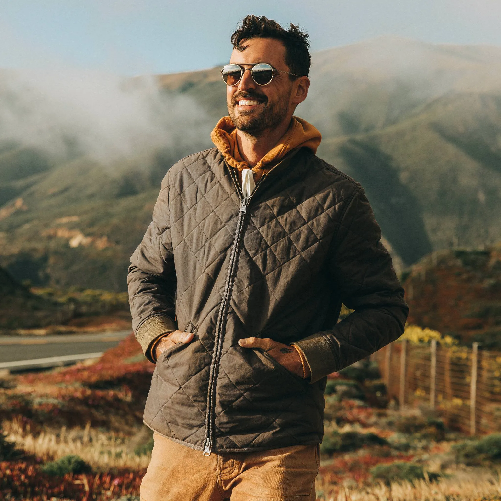 The Quilted Bomber Jacket in Espresso sold by Taylor Stitch product image thumbnail 2