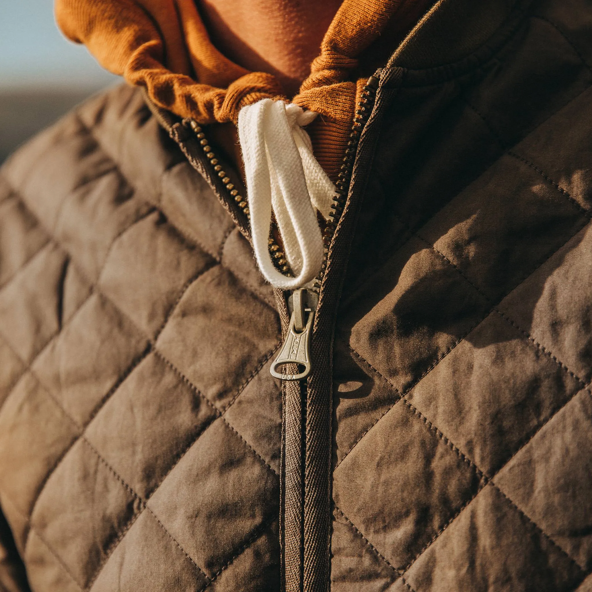 The Quilted Bomber Jacket in Espresso sold by Taylor Stitch product image thumbnail 3