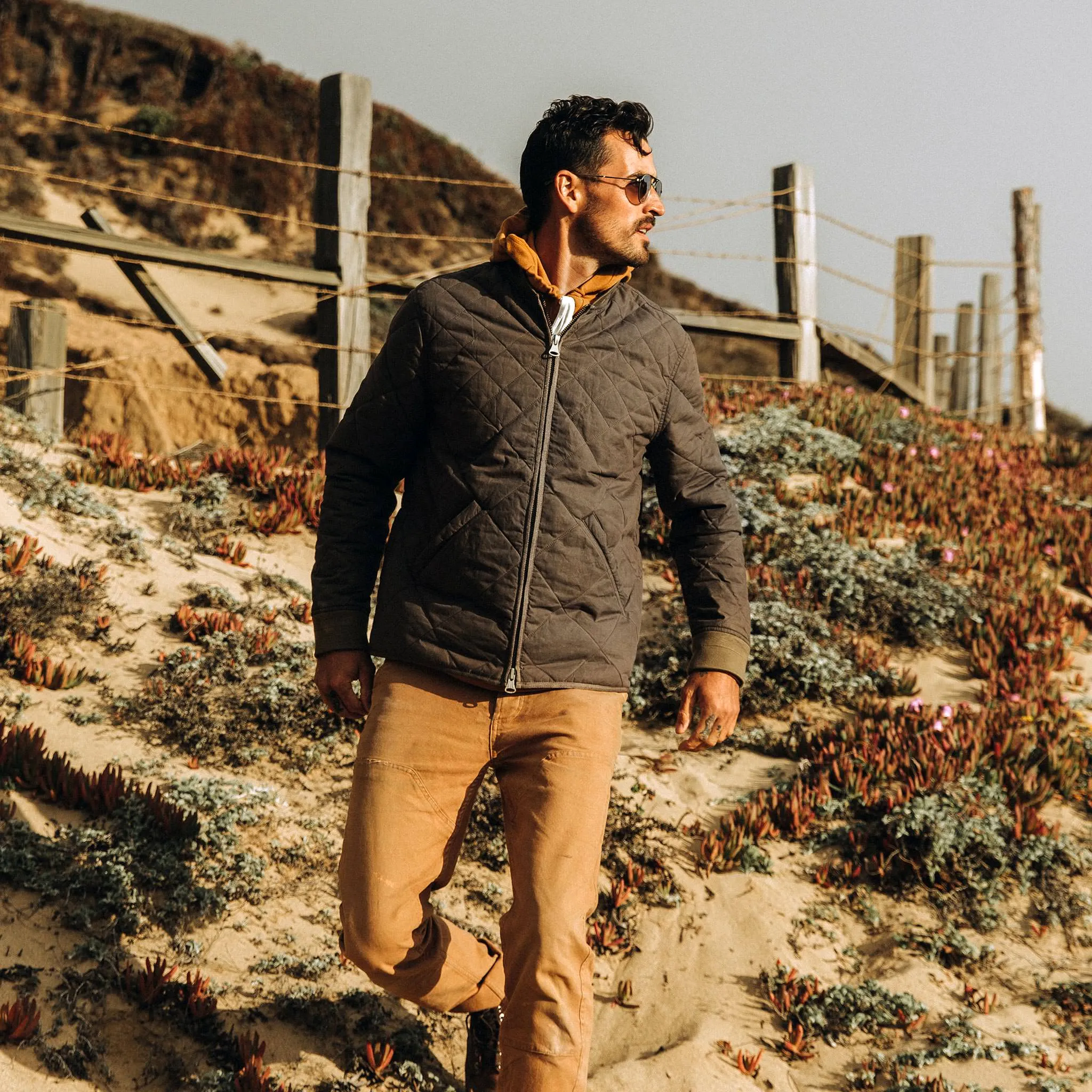 The Quilted Bomber Jacket in Espresso sold by Taylor Stitch product image thumbnail 5