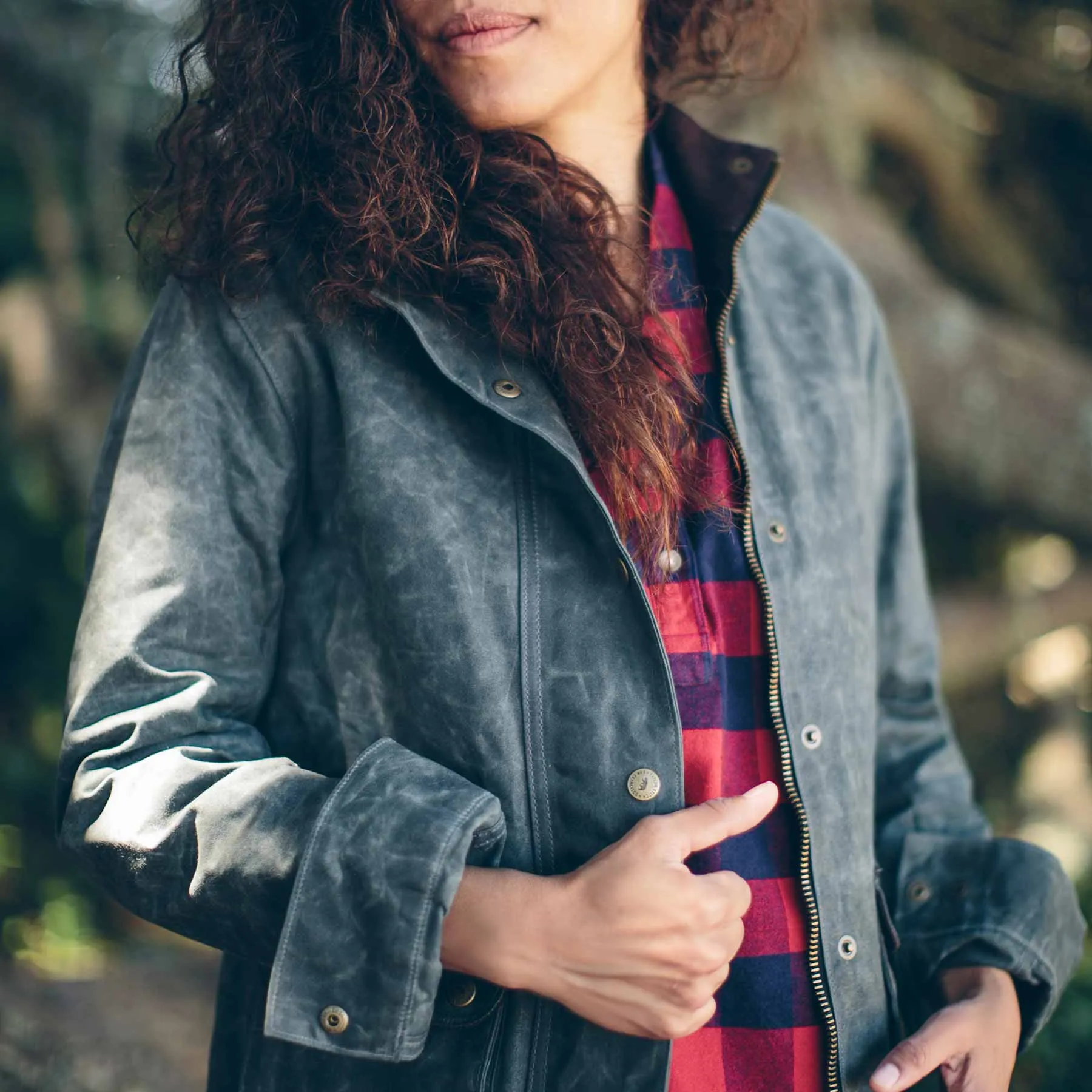 The Field Jacket in Dark Olive Beeswaxed Canvas sold by Taylor Stitch product image thumbnail 2