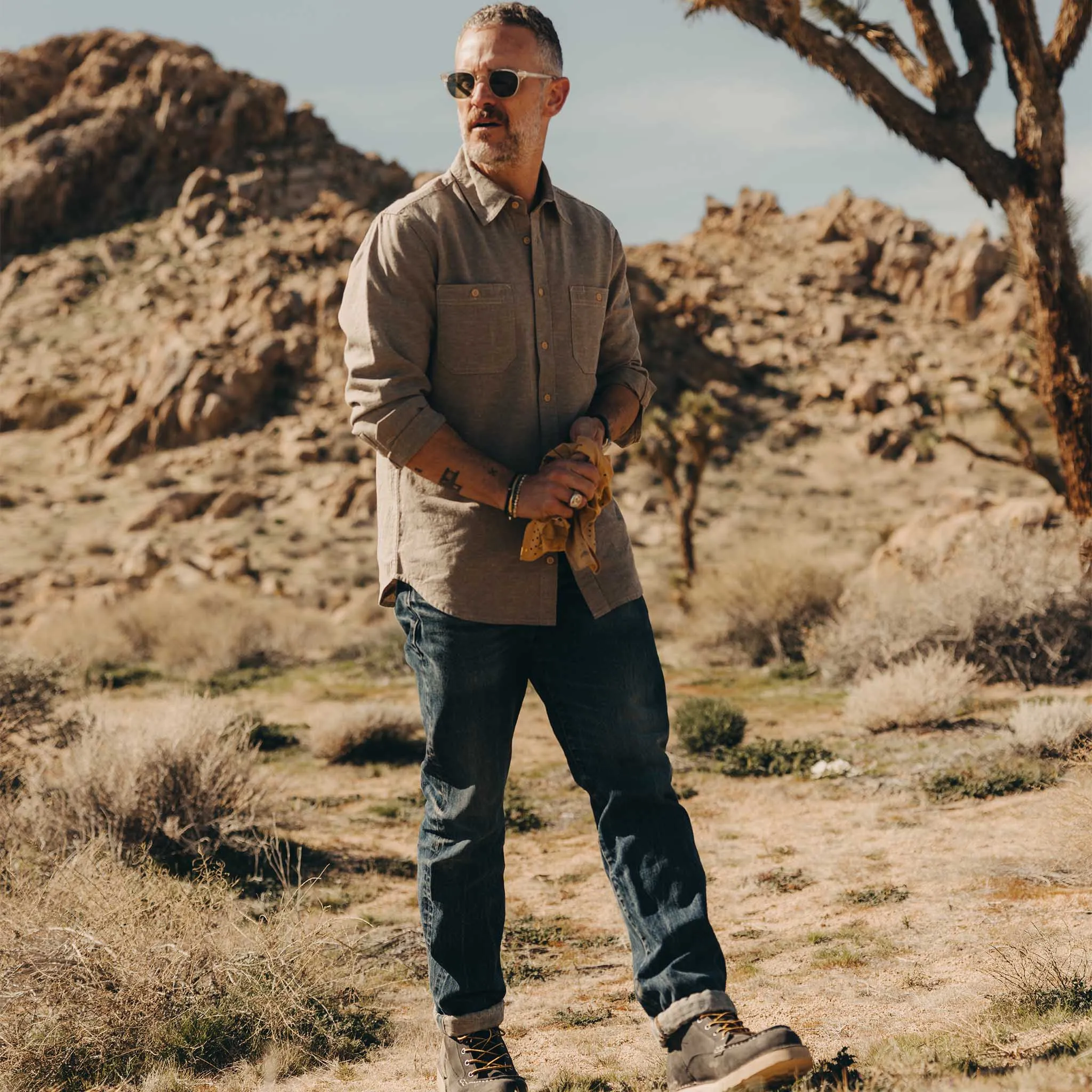 The Utility Shirt in Canteen Nep sold by Taylor Stitch product image thumbnail 5