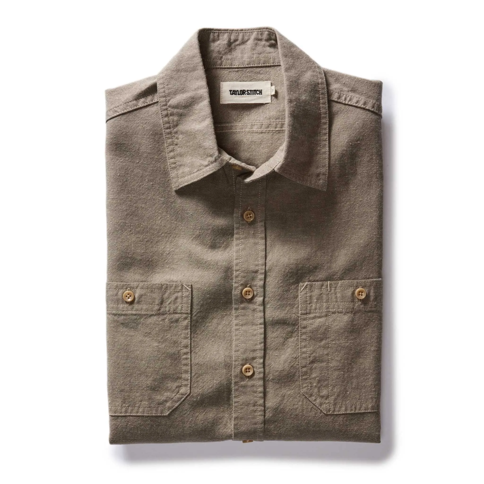 The Utility Shirt in Canteen Nep sold by Taylor Stitch