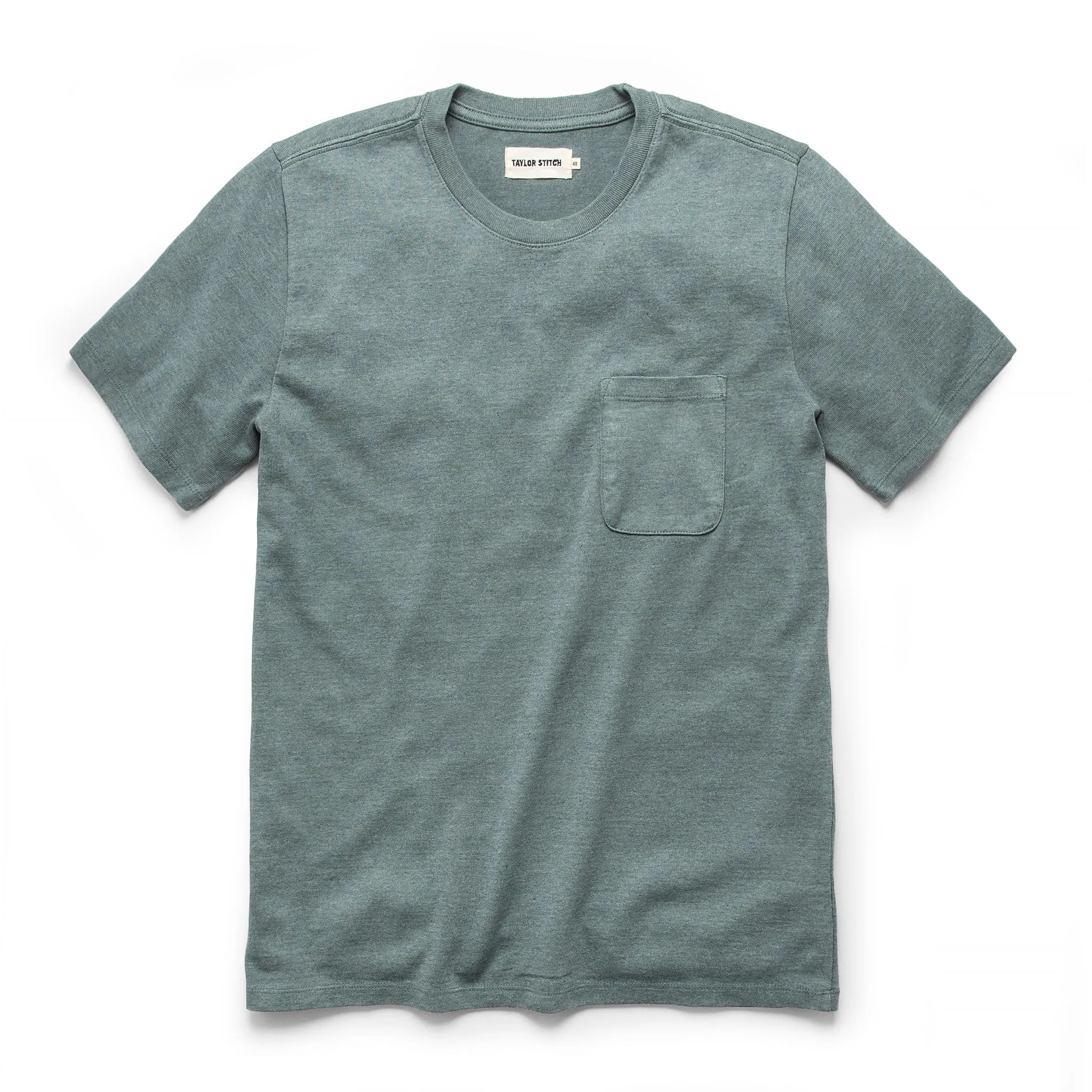The Heavy Bag Tee in Seafoam sold by Taylor Stitch