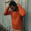 The Fillmore Hoodie in Rust sold by Taylor Stitch