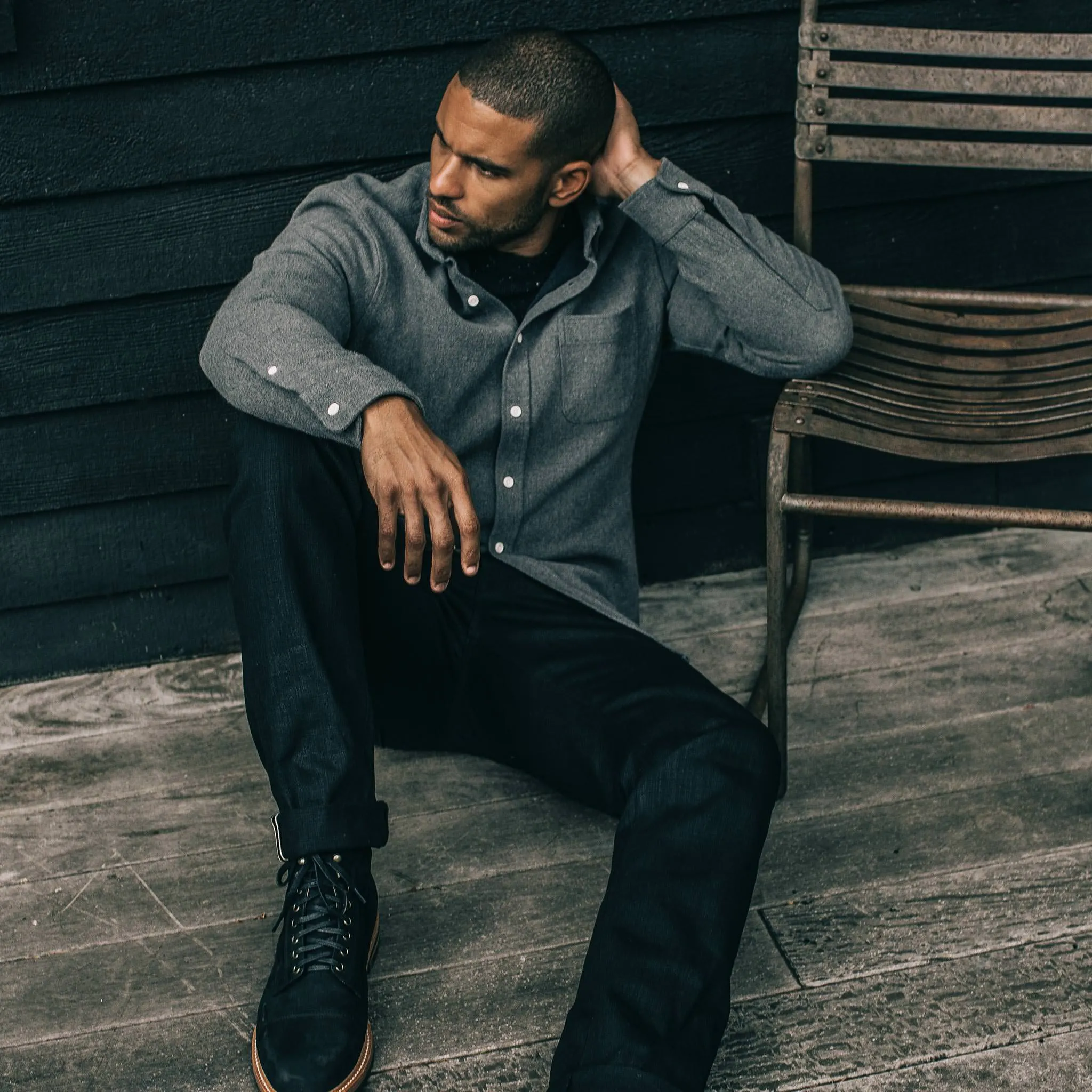 The Jack in Charcoal Double Cloth sold by Taylor Stitch product image thumbnail 2