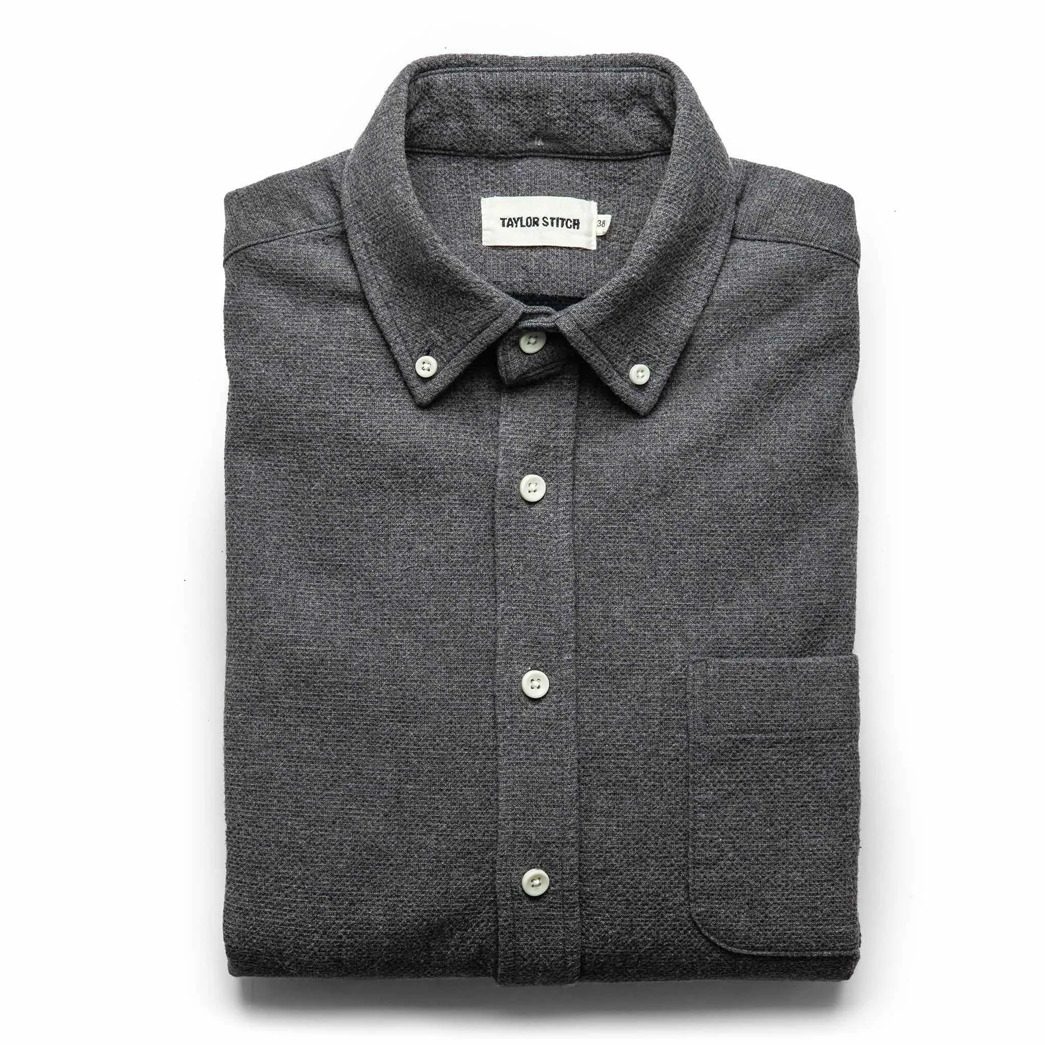 The Jack in Charcoal Double Cloth sold by Taylor Stitch