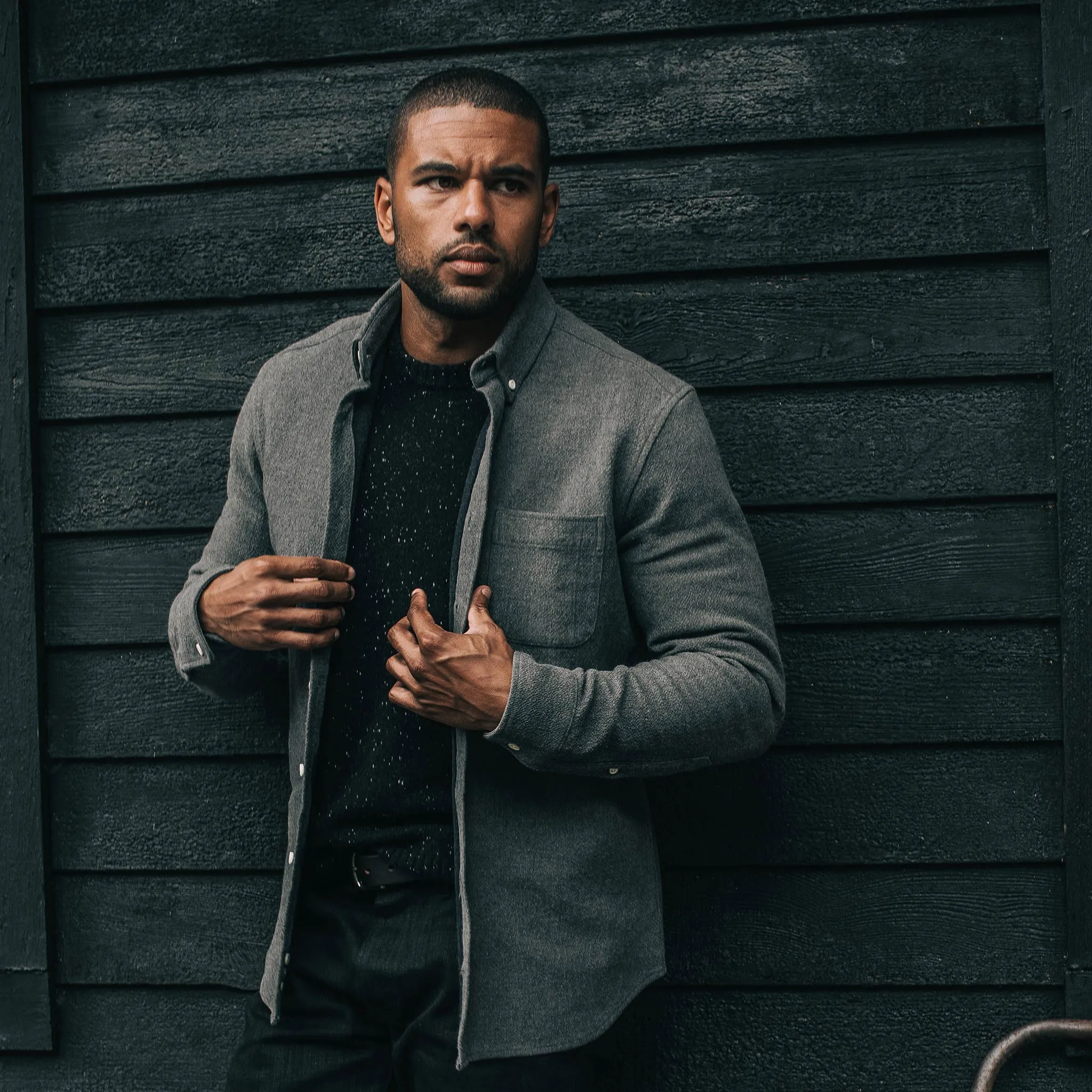 The Jack in Charcoal Double Cloth sold by Taylor Stitch product image thumbnail 4