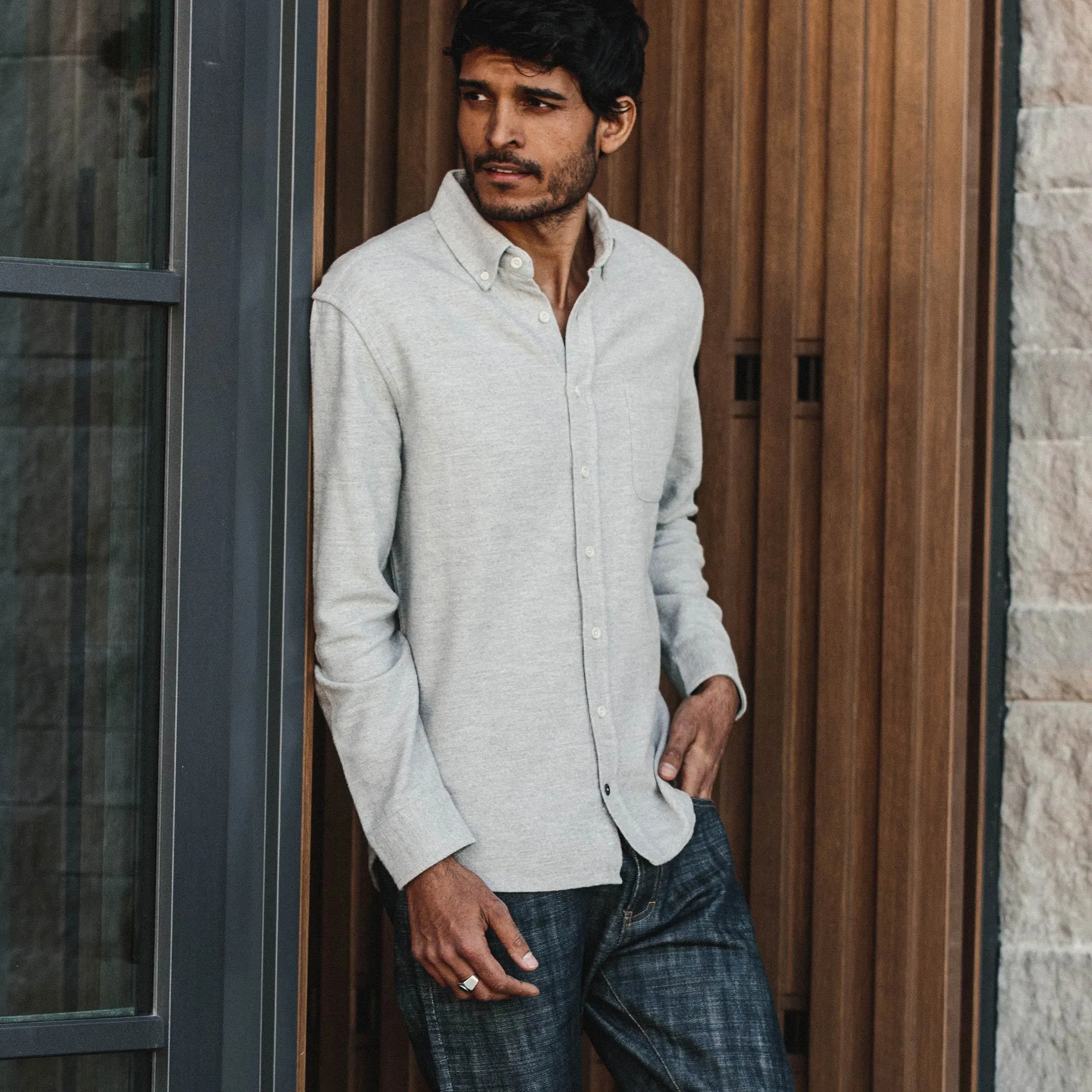 The Jack in Brushed Heather Grey sold by Taylor Stitch product image thumbnail 2