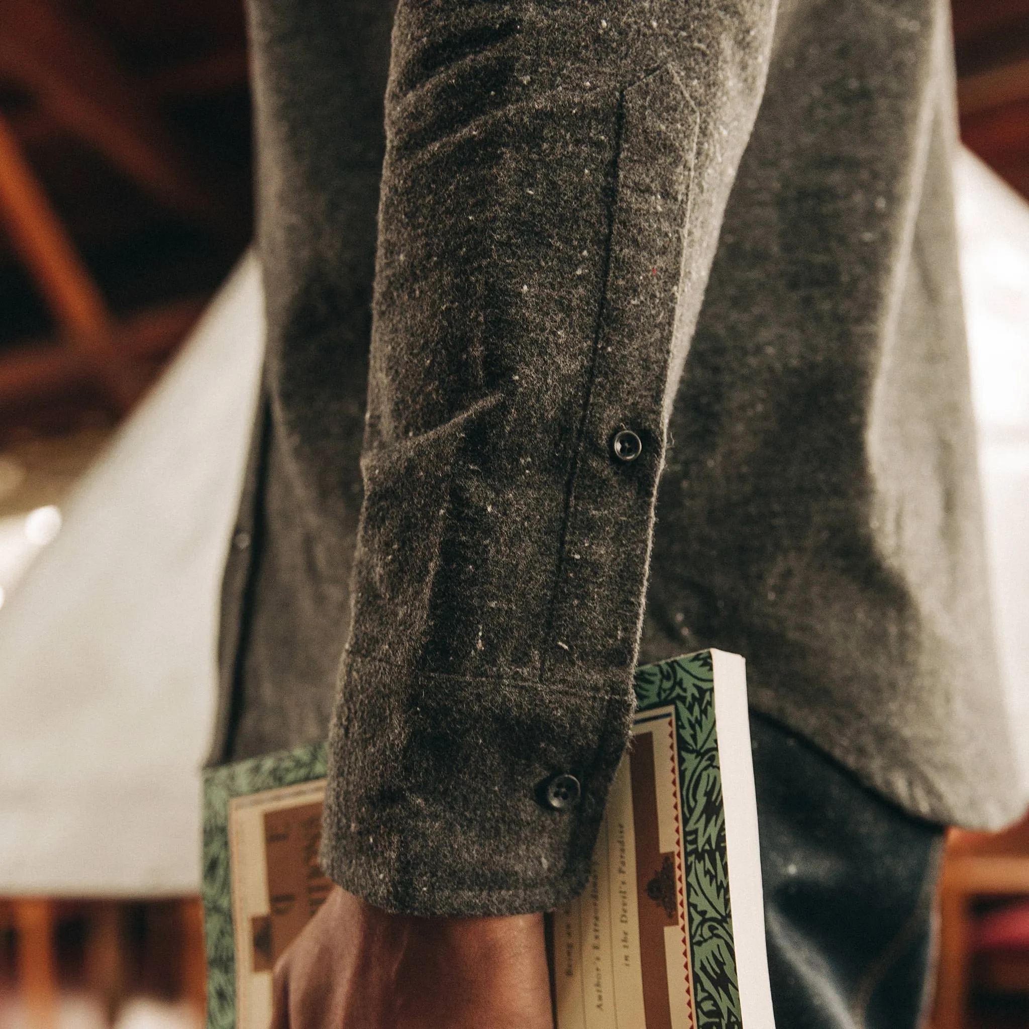 The Yosemite Shirt in Charcoal Donegal sold by Taylor Stitch product image thumbnail 4