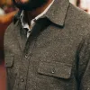 The Yosemite Shirt in Charcoal Donegal sold by Taylor Stitch